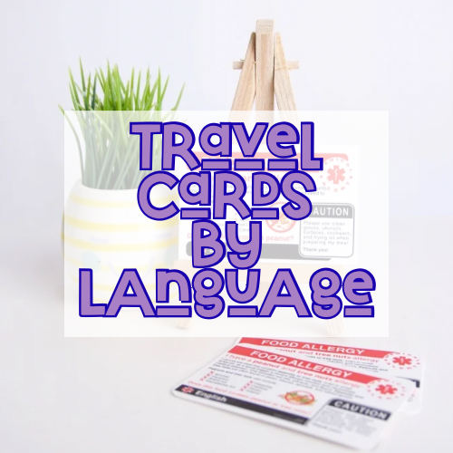 Allergy Travel Cards – Shop by Language