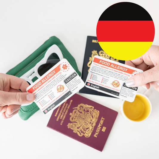 Milk Allergy Translation Card – English & German