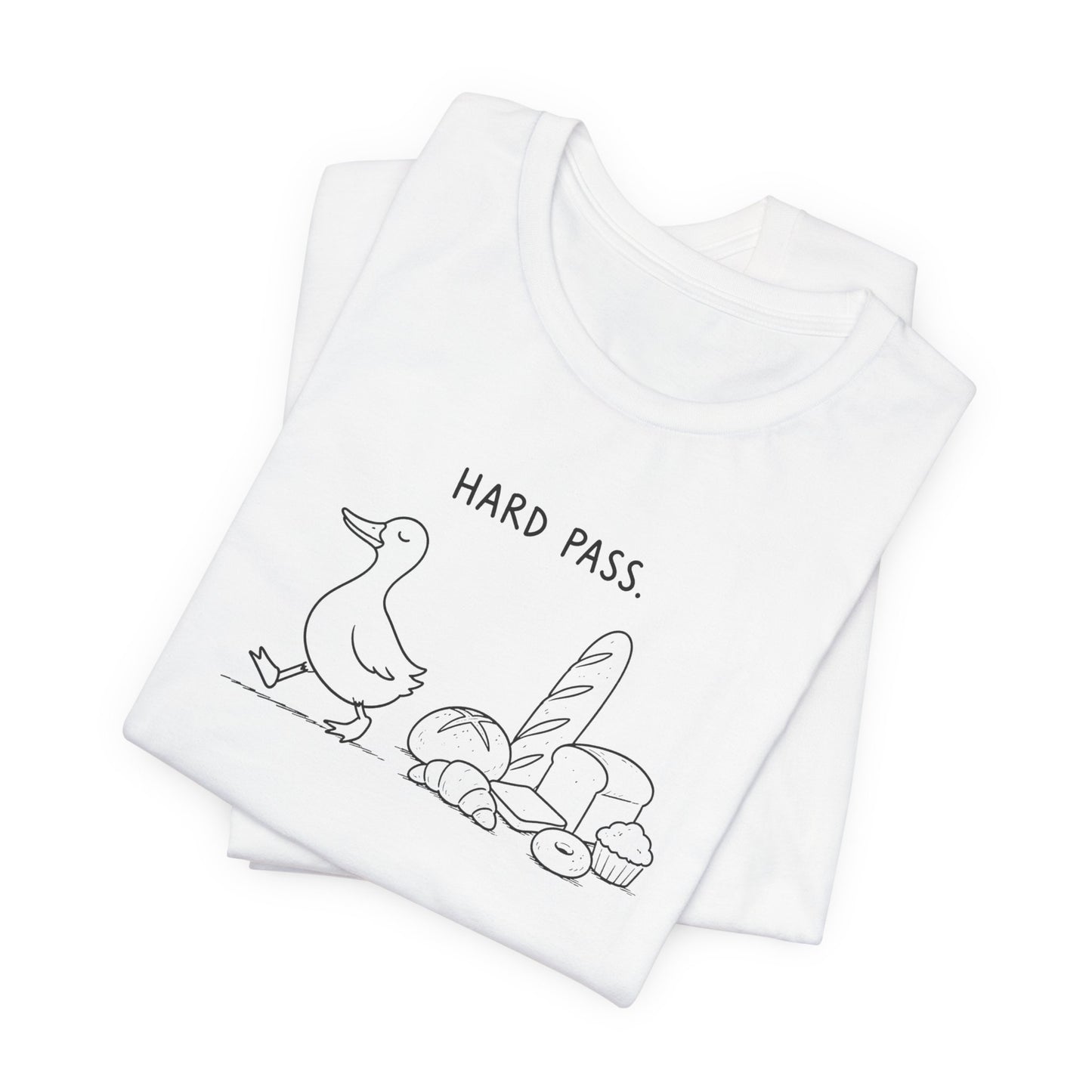Hard Pass Duck Tee — Gluten-Free / Anti-Bread Graphic T‑Shirt