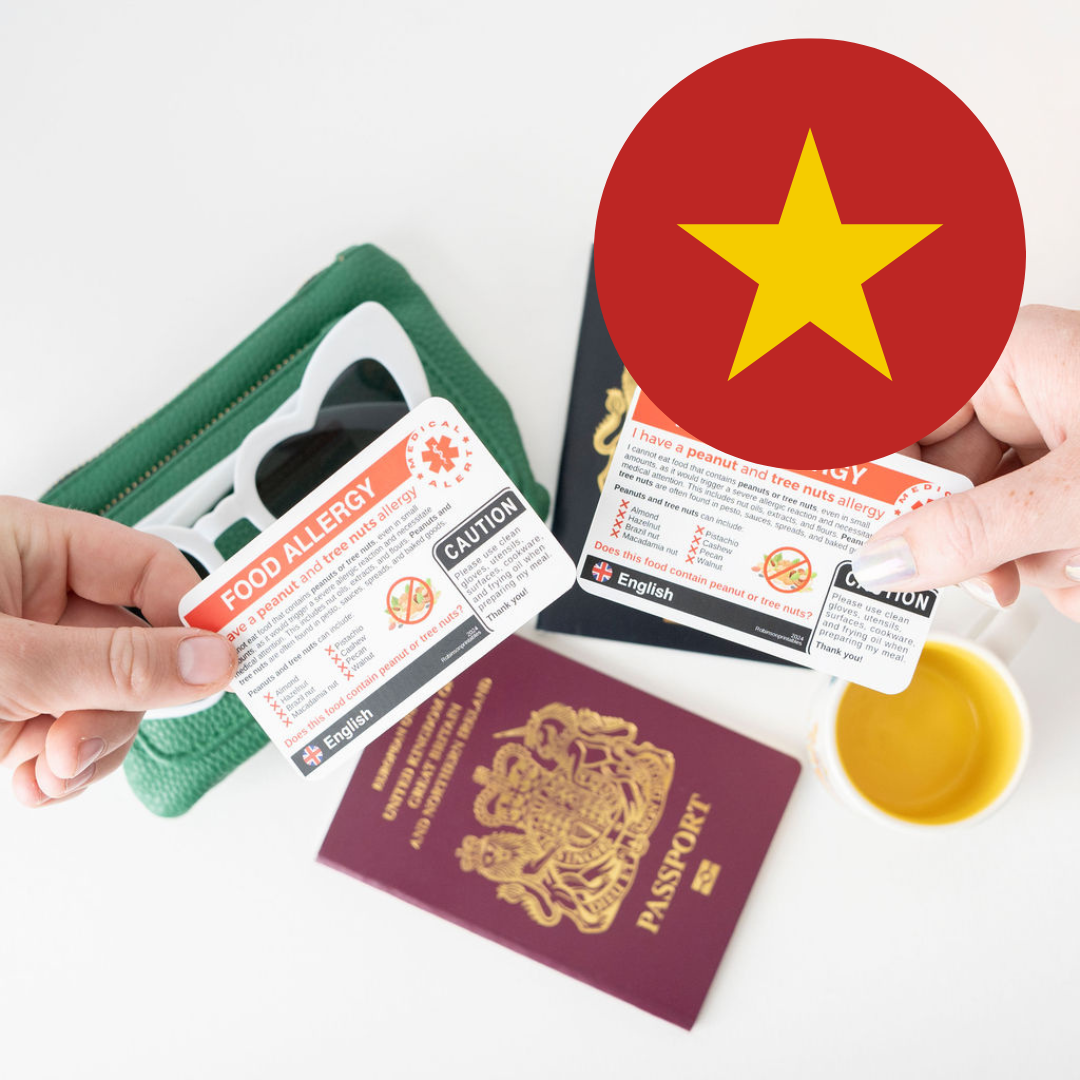 Milk Allergy Translation Card – English & Vietnamese