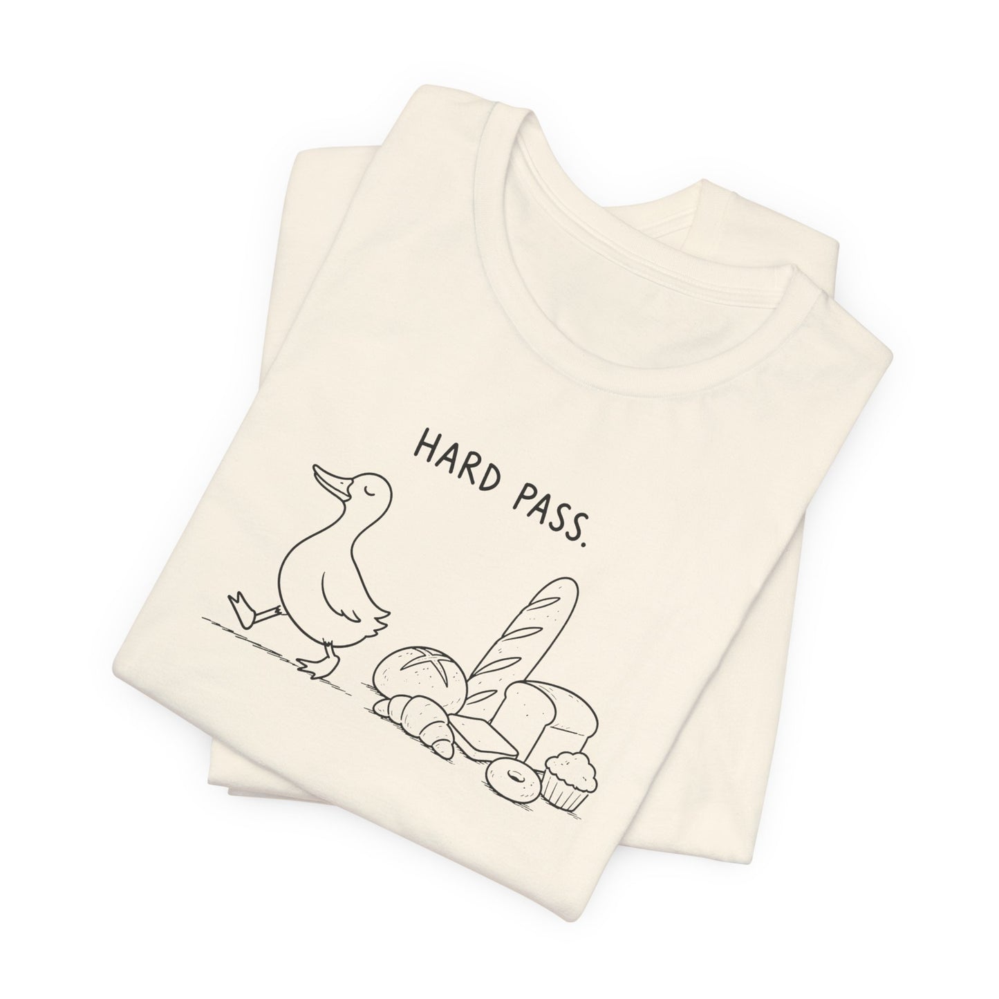 Hard Pass Duck Tee — Gluten-Free / Anti-Bread Graphic T‑Shirt