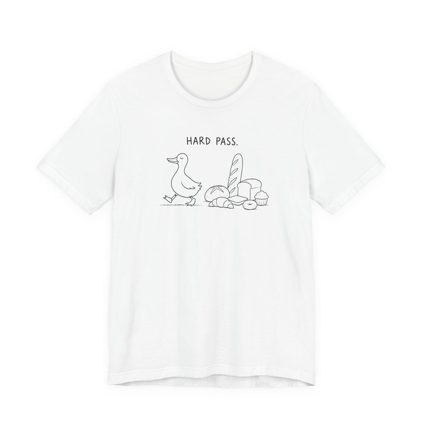 Hard Pass Duck Tee — Gluten-Free / Anti-Bread Graphic T‑Shirt