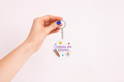 Epipen bag tag keyring